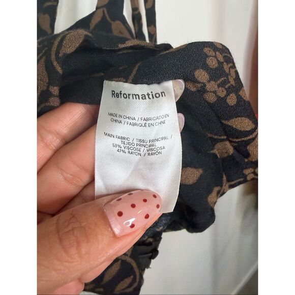 Reformation Floral Smock Back Tank Top - Picture 9 of 10